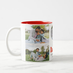 Elegantes einfaches Bestes Vater jemals Vatertag F Zweifarbige Tasse