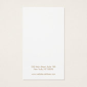 Elegantes einfaches blaues Türkisblau (Rückseite)