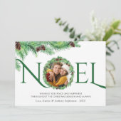 Elegantes Einfaches Botanisches Kiefernwäldchen WE Feiertagskarte (Stehend Vorderseite)