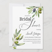 Elegantes einfaches Brautparty Einladung (Vorderseite)