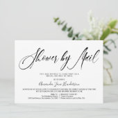 Elegantes einfaches Brautparty per Post Einladung (Stehend Vorderseite)