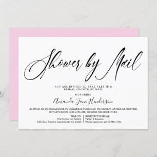 Elegantes, einfaches Brautparty per Post Einladung