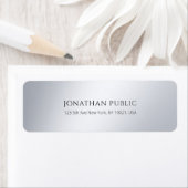 Elegantes, einfaches Chic-Rücksendelabel (Insitu)