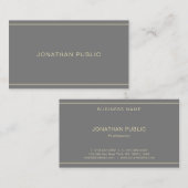 Elegantes, einfaches Design Berufliche Vorlage Mod Visitenkarte (Vorne/Hinten)