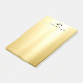Elegantes, einfaches Design Gold trendige Vorlage Post-it Klebezettel (angewinkelt)