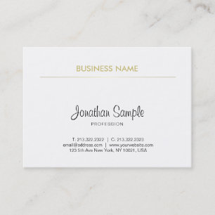 Elegantes einfaches Design handgeschriebene Schrif Visitenkarte
