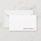 Elegantes, einfaches Design, kundenspezifische Vor Mitteilungskarte (Rückseite)