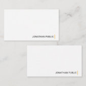 Elegantes, einfaches Design, kundenspezifische Vor Mitteilungskarte (Vorne/Hinten)