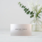 Elegantes, einfaches Design Moderne Minimalistisch Visitenkarte (Stehend Vorderseite)