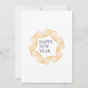 Elegantes, einfaches Design von "Happy New Year" Feiertagskarte
