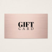 Elegantes einfaches Faux-Roségold-Salon (Vorderseite)
