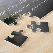 Elegantes einfaches Foto Hochzeit speichern das Da Puzzle (Seite)