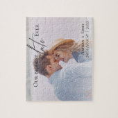 Elegantes, einfaches Foto Hochzeit unser größter T Puzzle (Vertikal)