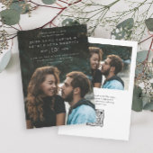 Elegantes Einfaches Foto QR Code UAWG Wedding Einladung