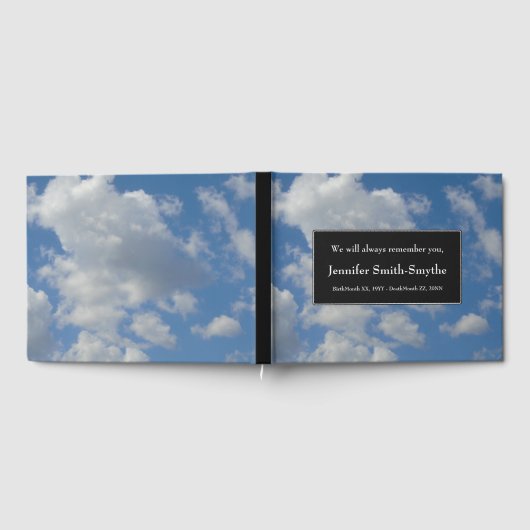 Elegantes, einfaches Gästebuch (Voll)