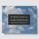 Elegantes, einfaches Gästebuch (Vorderseite)