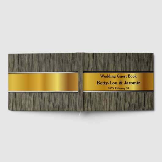 Elegantes, einfaches Gästebuch (Voll)