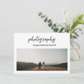 Elegantes einfaches Geschenk für moderne Fotografi (Stehend Vorderseite)