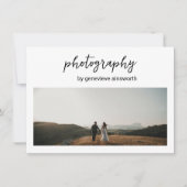 Elegantes einfaches Geschenk für moderne Fotografi (Vorderseite)