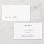 Elegantes, einfaches Grafikdesign Modernes Design Visitenkarte (Vorne/Hinten)
