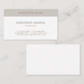Elegantes, einfaches grafisches Design Moderne Sch Visitenkarte (Vorne/Hinten)