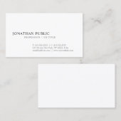 Elegantes einfaches grafisches Design Trendy Schli Visitenkarte (Vorne/Hinten)
