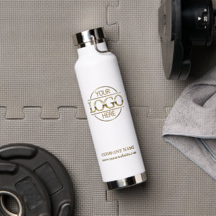 Elegantes einfaches Logo für das Unternehmen White Trinkflasche