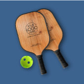 Elegantes einfaches Logo Golden Wood Personal Pickleball Schläger