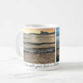 Elegantes einfaches, minimales Script-Personalisie Kaffeetasse (Vorderseite Links)