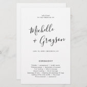 Elegantes, einfaches Minimalistisch-Modernes Hochz (Vorne/Hinten)