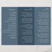 Elegantes, einfaches Minimalistisch-Modernes Hochz (Rückseite)