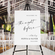 Elegantes Einfaches Minimalistisches Begrüßungsess