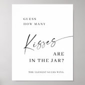 Elegantes Einfaches Minimalistisches Brautparty Poster (Vorne)