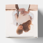 Elegantes Einfaches Minimalistisches Foto Hochzeit Geschenkschachtel (Oben)