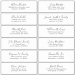 Elegantes, einfaches Minimalistisches, modernes Ad Aufkleber<br><div class="desc">Einfach zu personalisieren,  Namen und Adressen / individuelle Hochzeitsadressen Etikettenaufkleber für Gäste.</div>