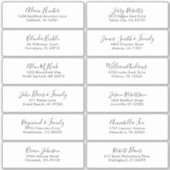 Elegantes, einfaches Minimalistisches, modernes Ad Aufkleber (Vorderseite)