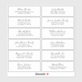 Elegantes, einfaches Minimalistisches, modernes Ad Aufkleber (Blatt)