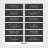 Elegantes, einfaches Minimalistisches, modernes Ad Aufkleber (Blatt)