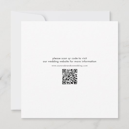 Elegantes einfaches Minimalistisches modernes Hoch Save The Date (Rückseite)