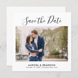 Elegantes einfaches Minimalistisches modernes Hoch Save The Date