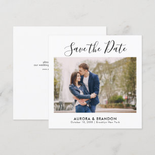 Elegantes einfaches Minimalistisches modernes Hoch Save The Date