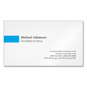 Elegantes einfaches minimalistisches Profil  Magnetische Visitenkarte