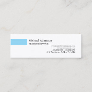 Elegantes Einfaches Minimalistisches Profil Mini Visitenkarte