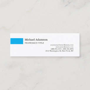 Elegantes einfaches minimalistisches Profil  Mini Visitenkarte