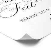 Elegantes einfaches Minimalistisches Tanzgeld Hoch Poster (Ecke)