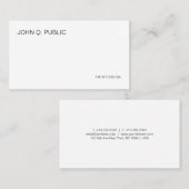 Elegantes Einfaches Modernes Design Beruflich Schl Visitenkarte (Vorne/Hinten)