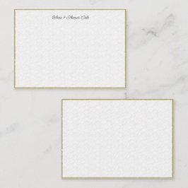 Elegantes einfaches, modernes Gold Textured Weddin Mitteilungskarte