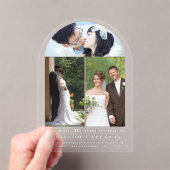 Elegantes einfaches, modernes Minimalistisches Fot Acryleinladungen (Insitu (Handheld))