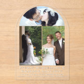 Elegantes einfaches, modernes Minimalistisches Fot Acryleinladungen (Vorderseite)