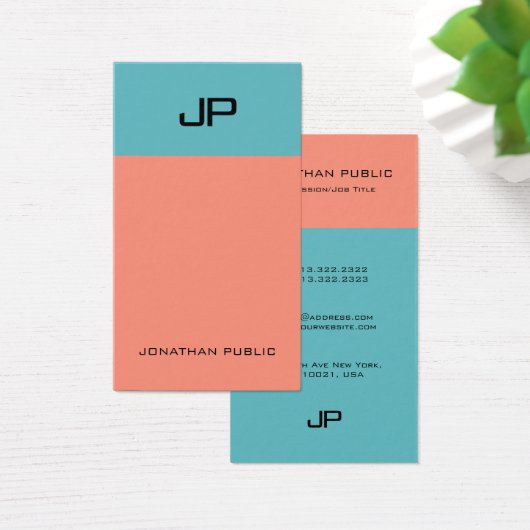 Elegantes einfaches, modernes Monogramm Beruflich (Schreibtisch)